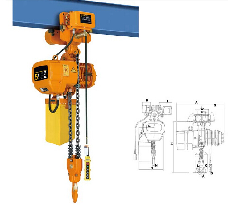 High Quality 1ton Electric Chain Hoist 