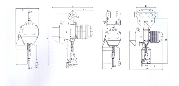 High Quality 1ton Electric Chain Hoist 