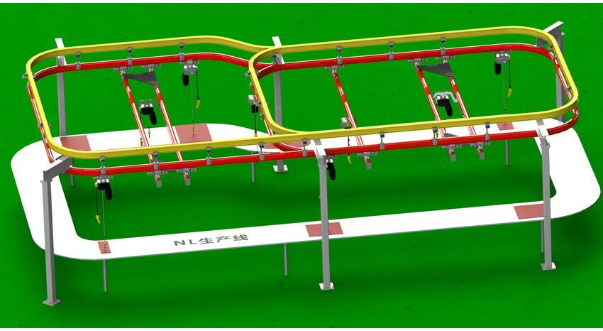 WH double girder suspension light crane