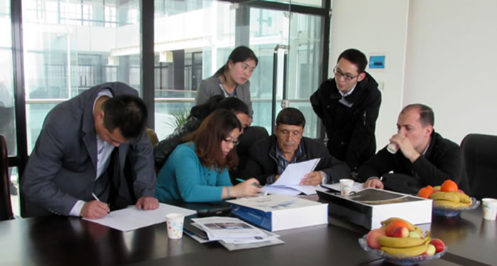 Jorden clients at Weihua crane’ Headquarter