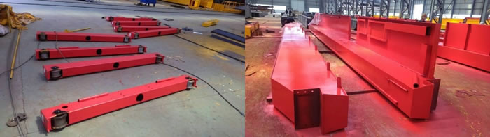 Overhead cranes for Serbia plastic injection workshop