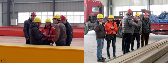 Tour to Weihua crane’ workshop